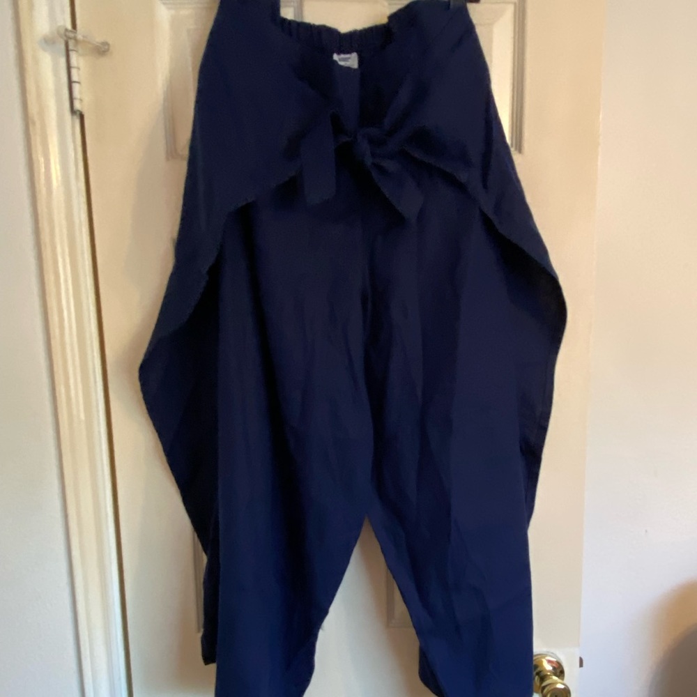 NIP Land’s End Women's Plus Size Linen Pareo Swim Cover-up Pants